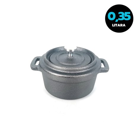 Grill King Cast Iron okrugli mini Dutch oven, 10 cm