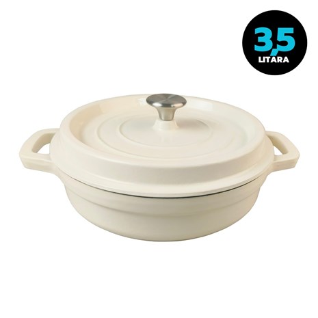 Grill King Cast Iron okrugli niski Dutch oven, 28 cm