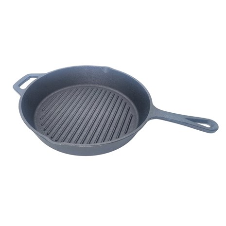 Grill King Cast Iron Outdoor grill tava s lijevanom ručkom, 26 cm