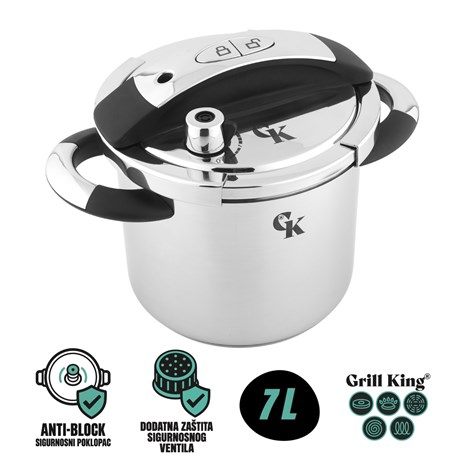 Grill King Pressure Elite PRO express lonac, 7 l