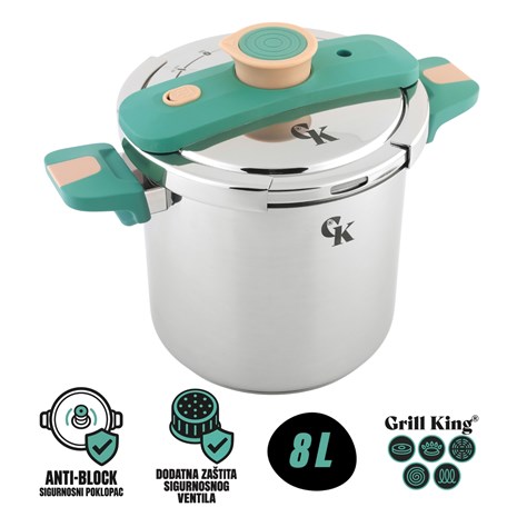 Grill King Pressure Chef PRO XL express lonac, 8 l