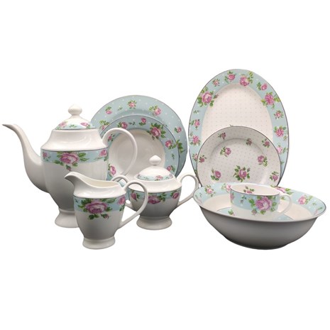 Grill King Table Porcelain Roses 35 dijelni set/servis za jelo