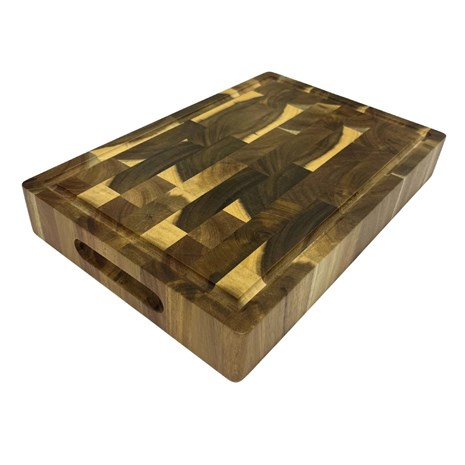 Grill King Kitchen End-grain četvrtasta masivna kuhinjska daska s dva lica, 35x23 cm