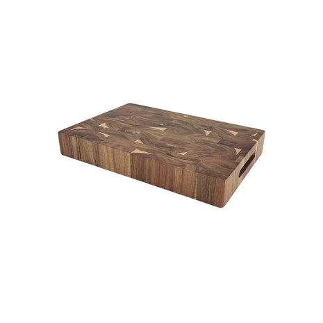 Grill King Kitchen End-grain četvrtasta masivna kuhinjska daska, 35x23 cm