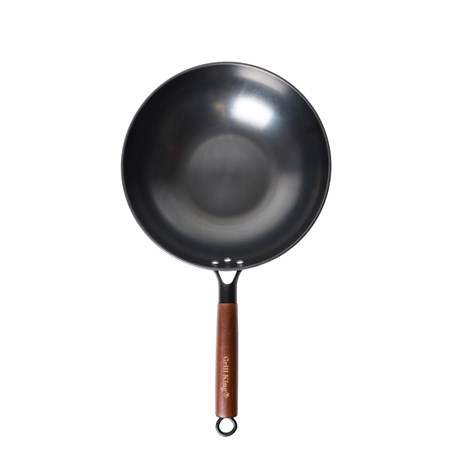 Grill King Asia nitrirani wok s ravnim dnom, 30 cm