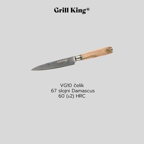 Grill King Damascus pomoćni nož, 13 cm