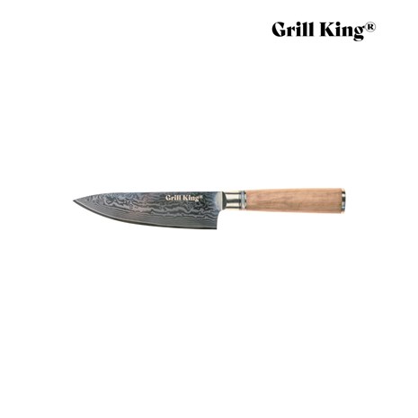Grill King Damascus nož šefa kuhinje, 16 cm