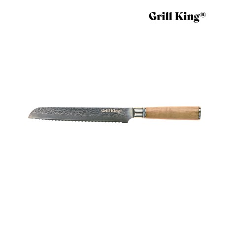 Grill King Damascus nož za kruh, 20,5 cm