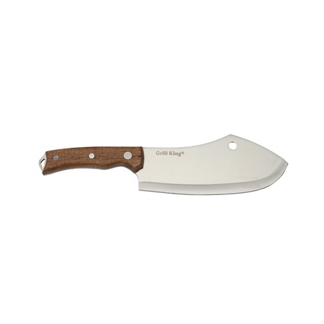 Grill King Outdoor Butcher široki mesarski nož s kožnom futrolom