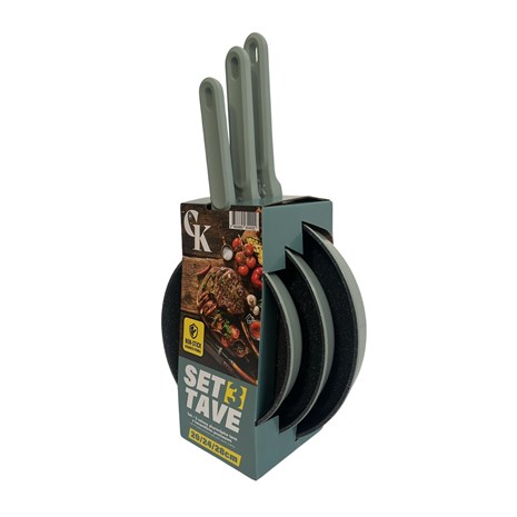 Grill King Ceramic 3u1 set tava s keramičkim premazom (20/24/28 cm)