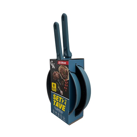 Grill King Ceramic 2u1 set tava s keramičkim premazom (20/26 cm)