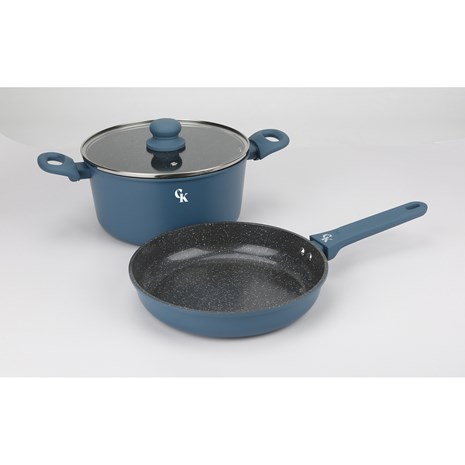 Grill King Ceramic 2u1 set, tava + lonac (24/24 cm)