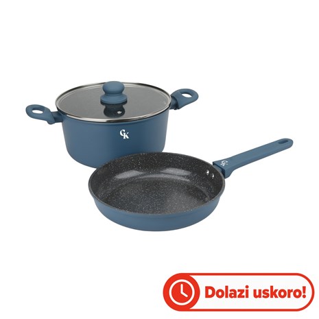 Grill King Ceramic 2u1 set, tava + lonac (24/24 cm)
