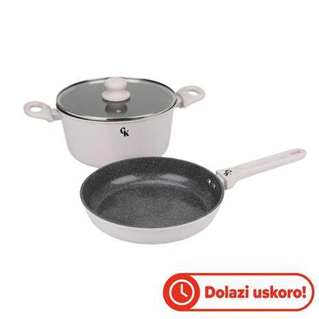 Grill King Ceramic 2u1 set, tava + lonac (24/24 cm)