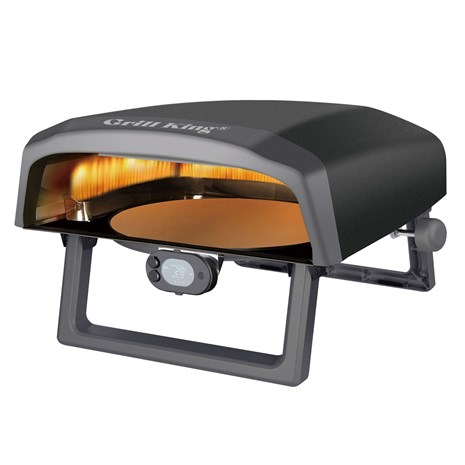 Grill King Pizzaiolo 16" SERIES III rotacijska plinska pizza pećnica s termometrom + plinski regulator s crijevom