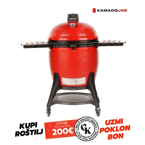 Kamado Joe Big Joe Series III keramički roštilj na ugljen s postoljem, 24"/61 cm
