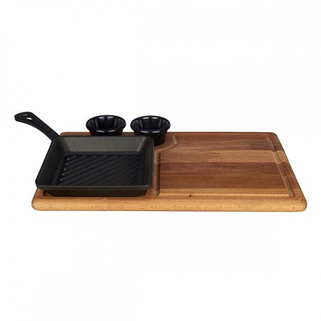 Lava BBQ mini grill tava s podloškom
