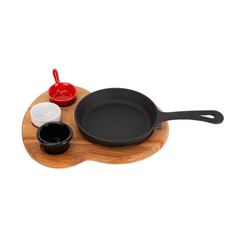 Lava BBQ set tava i daska i za posluživanje (bez posudica za umake)