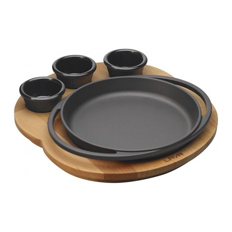 Lava okrugla plata s podloškom