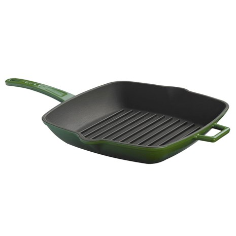 Lava grill tava od gusa s odljevnim kanalima