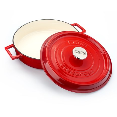 Lava okrugli niski Dutch oven