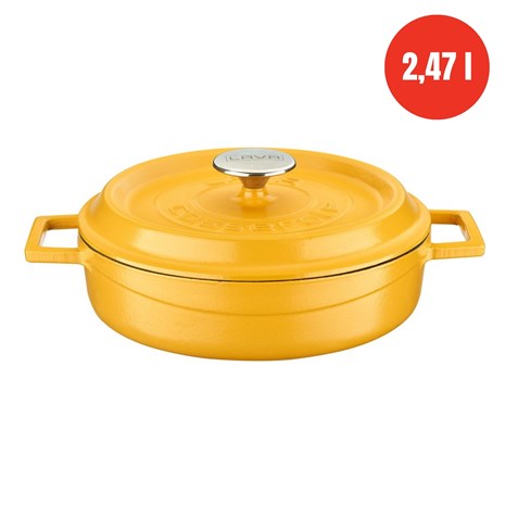 Lava okrugli niski Dutch oven