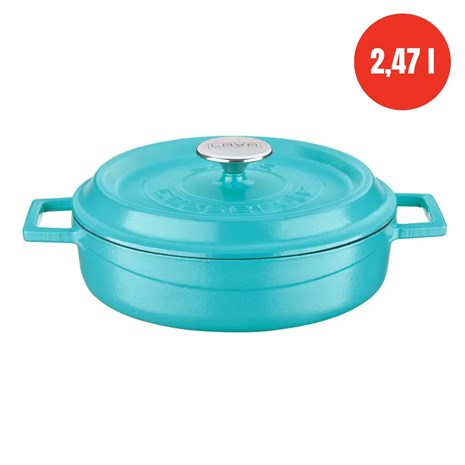 Lava okrugli niski Dutch oven