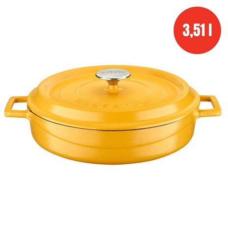 Lava okrugli niski Dutch oven