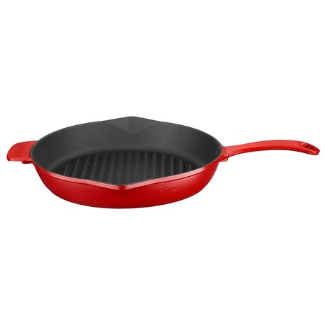 Lava okrugla grill tava s odljevnim kanalima