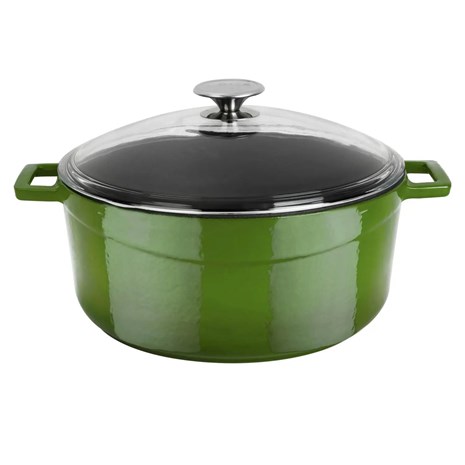 Lava okrugli Dutch oven sa staklenim poklopcem