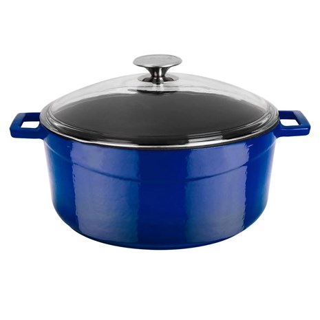 Lava okrugli Dutch oven sa staklenim poklopcem