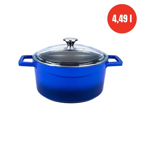 Lava Glaze okrugli Dutch oven sa staklenim poklopcem