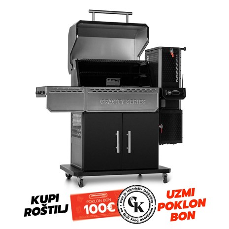 Masterbuilt Gravity Series 1150 digitalni roštilj na ugljen i dimilica