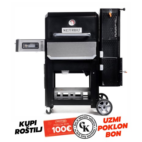 Masterbuilt Gravity Series 800 digitalni roštilj na ugljen, plancha i dimilica