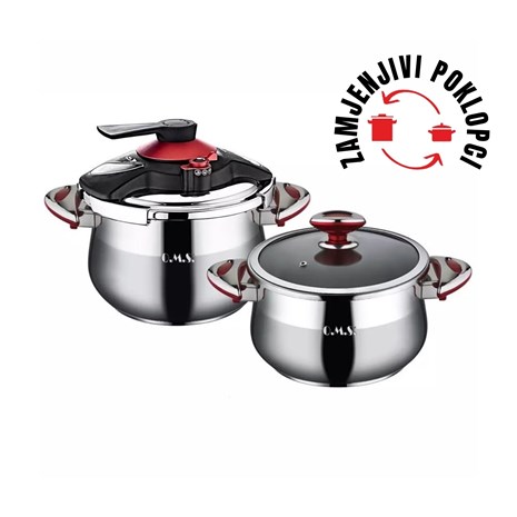 OMS Combo 4u1 set express lonaca, 5+7 l