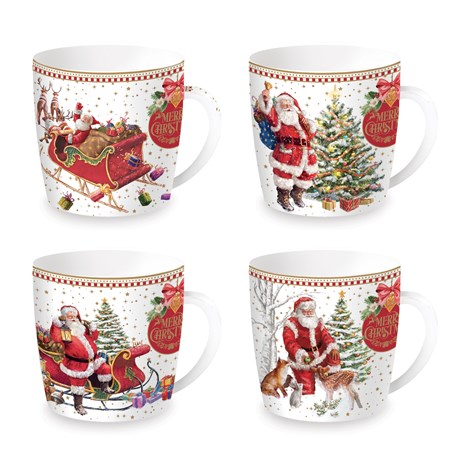 Easy Life Christmas Memories porculanska šalica u kutijici, set za 1 osobu