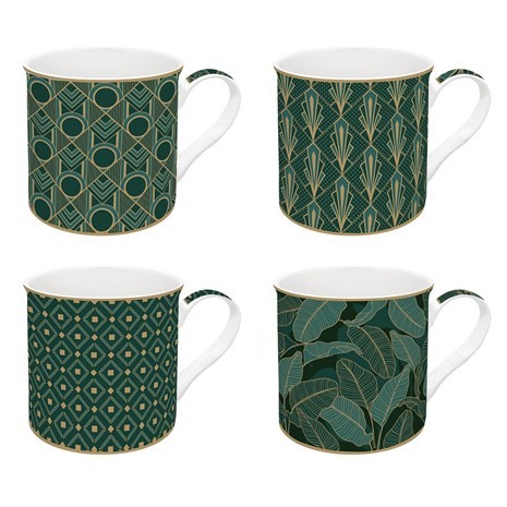 Easy Life Charleston Fine China šalica za čaj, set za 4 osobe