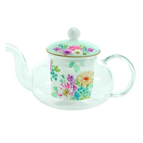 Easy Life Cottage Flowers čajnik s infuzorom i poklopcem