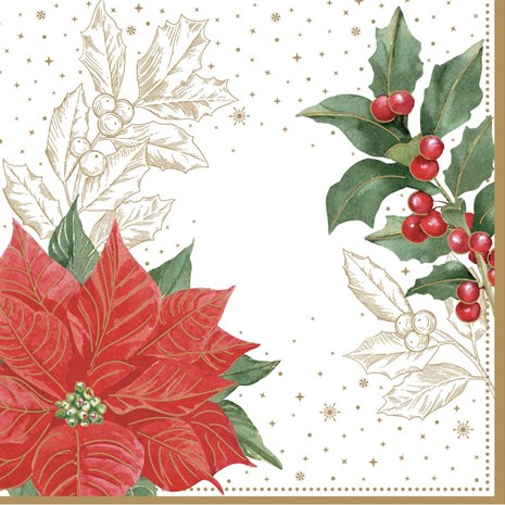 Easy Life Poinsettia&Berries salvete