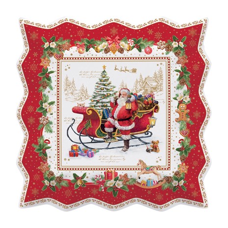 Easy Life Christmas Memories božićni porculanski tanjur