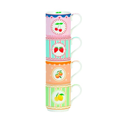 Easy Life Fruit Mania 4u1 set šalica, set za 4 osobe