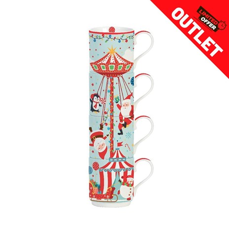 Easy Life Santas Carousel 4u1 set šalica