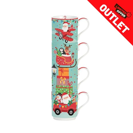 Easy Life Santas Friends 4u1 set šalica