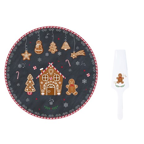 Easy Life Gingerbread 2u1 set za posluživanje slastica