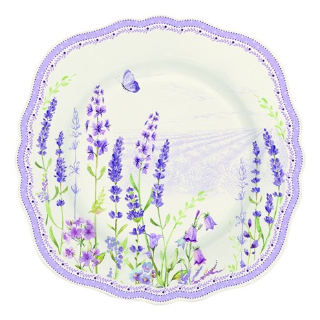 Easy Life Fine China Lavander Field desertni tanjur