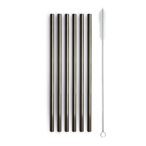WD lifestyle Reusable 7u1 set metalnih slamki za sokove i koktele