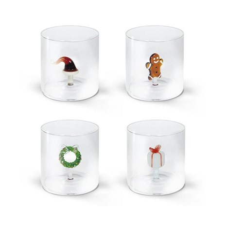 WD lifestyle Handcrafted Mixed Christmas čaša, 1 kom